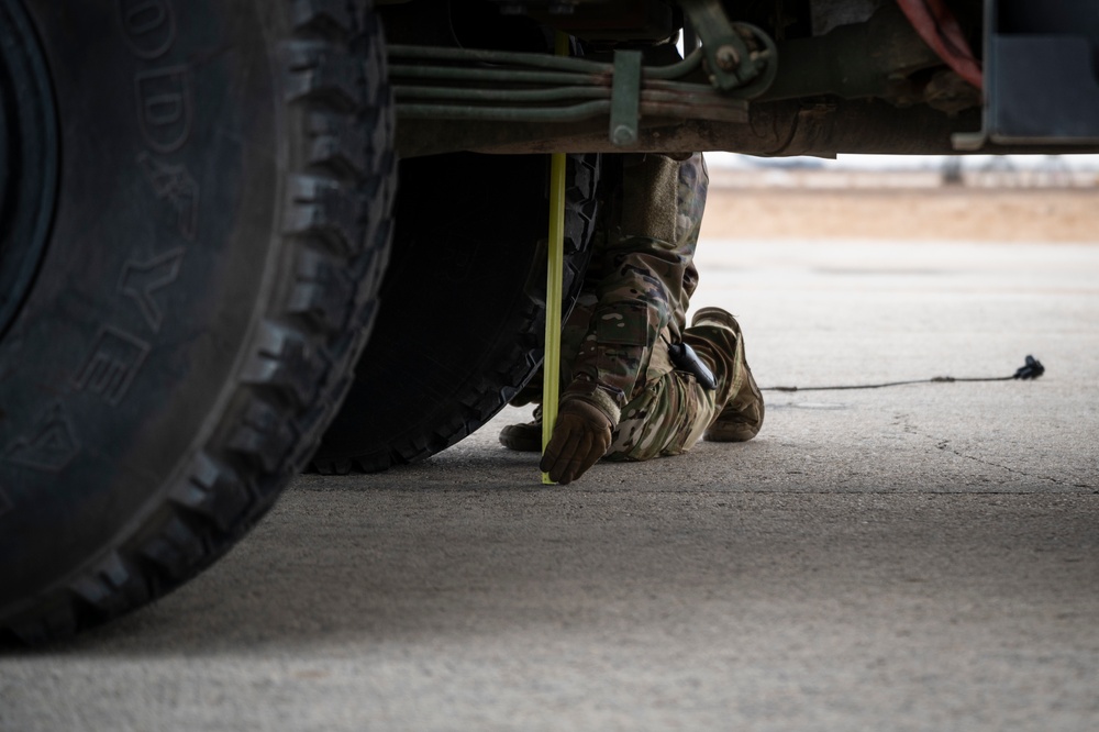 61st EAS teams with 1-181st Field Artillery Regiment to transport HIMARS