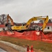 Building destruction in 1600 block at Fort McCoy makes way for future construction