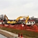 Building destruction in 1600 block at Fort McCoy makes way for future construction