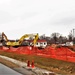 Building destruction in 1600 block at Fort McCoy makes way for future construction