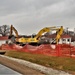Building destruction in 1600 block at Fort McCoy makes way for future construction