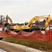 Building destruction in 1600 block at Fort McCoy makes way for future construction