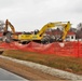 Building destruction in 1600 block at Fort McCoy makes way for future construction
