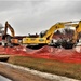 Building destruction in 1600 block at Fort McCoy makes way for future construction
