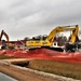 Building destruction in 1600 block at Fort McCoy makes way for future construction