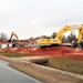 Building destruction in 1600 block at Fort McCoy makes way for future construction