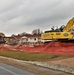 Building destruction in 1600 block at Fort McCoy makes way for future construction