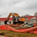 Building destruction in 1600 block at Fort McCoy makes way for future construction
