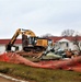 Building destruction in 1600 block at Fort McCoy makes way for future construction