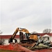 Building destruction in 1600 block at Fort McCoy makes way for future construction