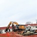 Building destruction in 1600 block at Fort McCoy makes way for future construction