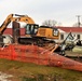 Building destruction in 1600 block at Fort McCoy makes way for future construction