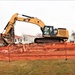 Building destruction in 1600 block at Fort McCoy makes way for future construction