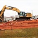 Building destruction in 1600 block at Fort McCoy makes way for future construction