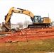 Building destruction in 1600 block at Fort McCoy makes way for future construction