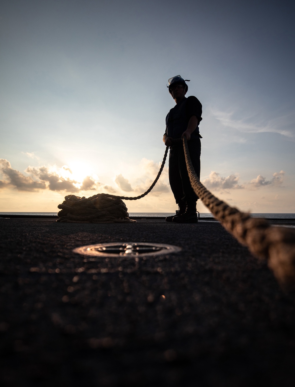 USS Tulsa Replenishment-at-Sea