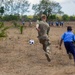 U.S. service members engage with Kenyan school