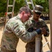 U.S. service members engage with Kenyan school