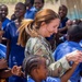 U.S. service members engage with Kenyan school