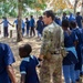 U.S. service members engage with Kenyan school