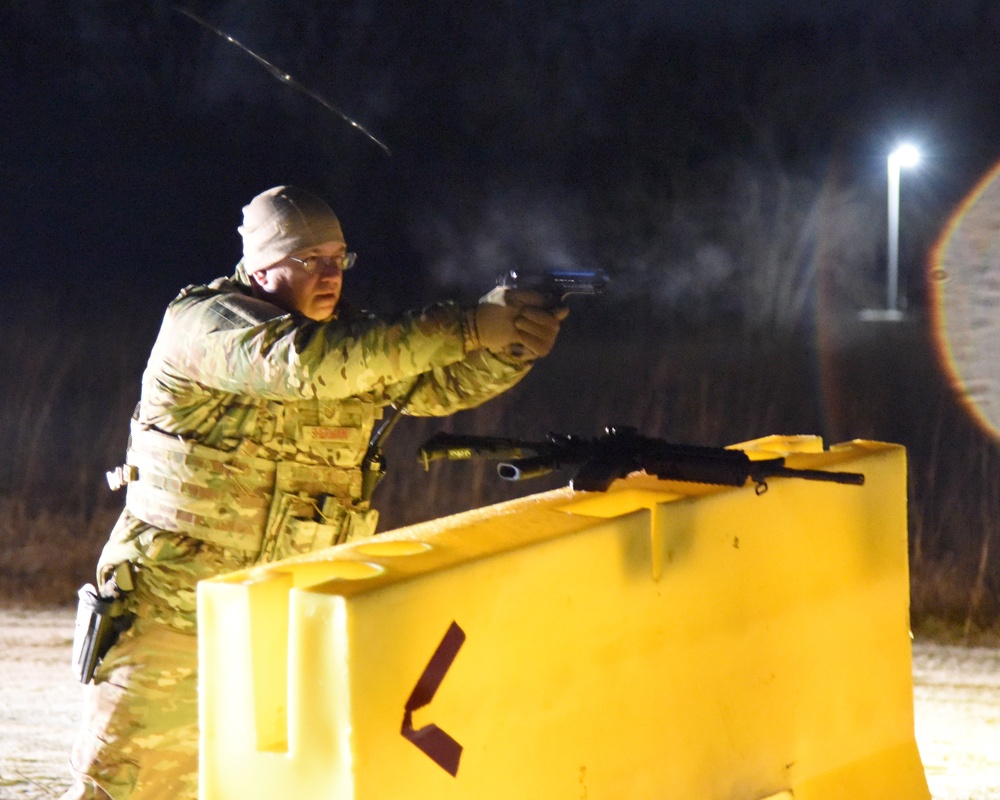 110th Security Forces conduct Shoot, Move, and Communicate drills