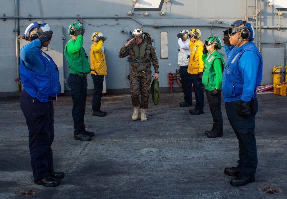 The Harry S. Truman Carrier Strike Group is on a scheduled deployment in the U.S. Sixth Fleet area of operations in support of naval operations to maintain maritime stability and security.