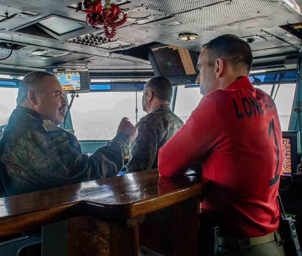 The Harry S. Truman Carrier Strike Group is on a scheduled deployment in the U.S. Sixth Fleet area of operations in support of naval operations to maintain maritime stability and security.