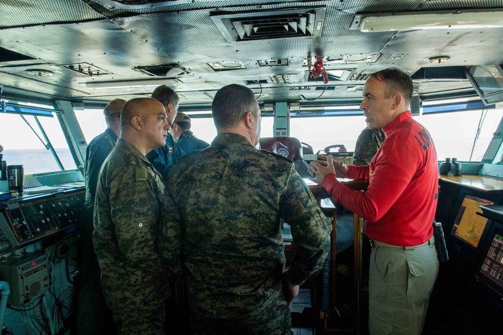 The Harry S. Truman Carrier Strike Group is on a scheduled deployment in the U.S. Sixth Fleet area of operations in support of naval operations to maintain maritime stability and security.