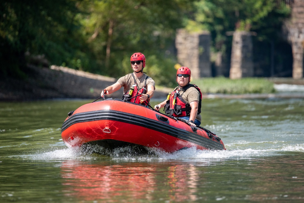 Still Water Rescue Training at Vigilant Guard 2021