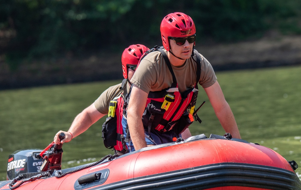 Still Water Rescue Training at Vigilant Guard 2021