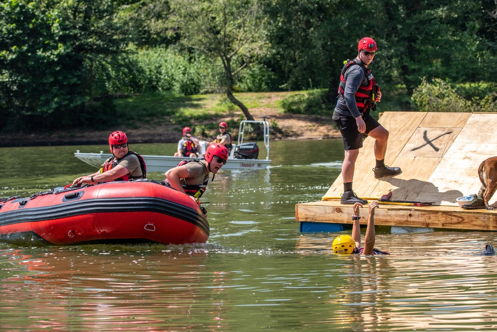 Still Water Rescue Training at Vigilant Guard 2021