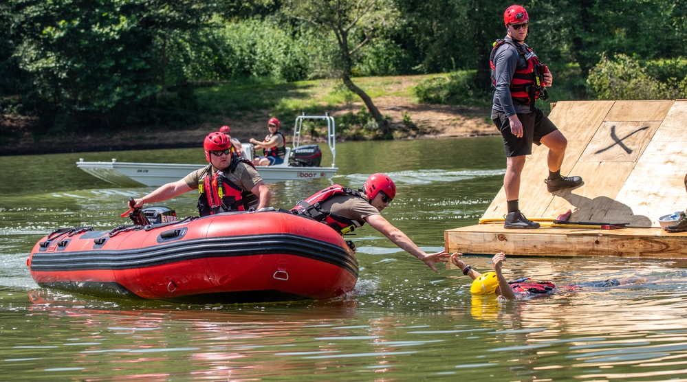 Still Water Rescue Training at Vigilant Guard 2021