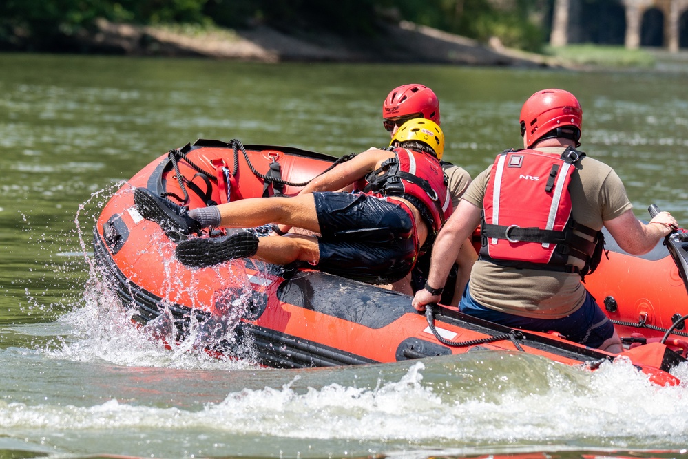 Still Water Rescue Training at Vigilant Guard 2021