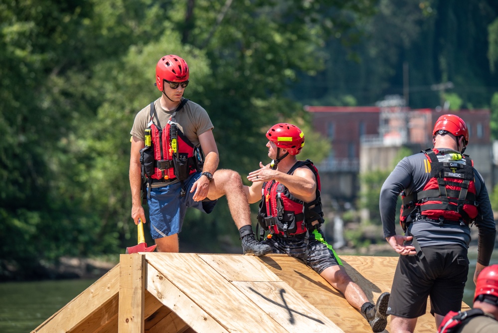 Still Water Rescue Training at Vigilant Guard 2021