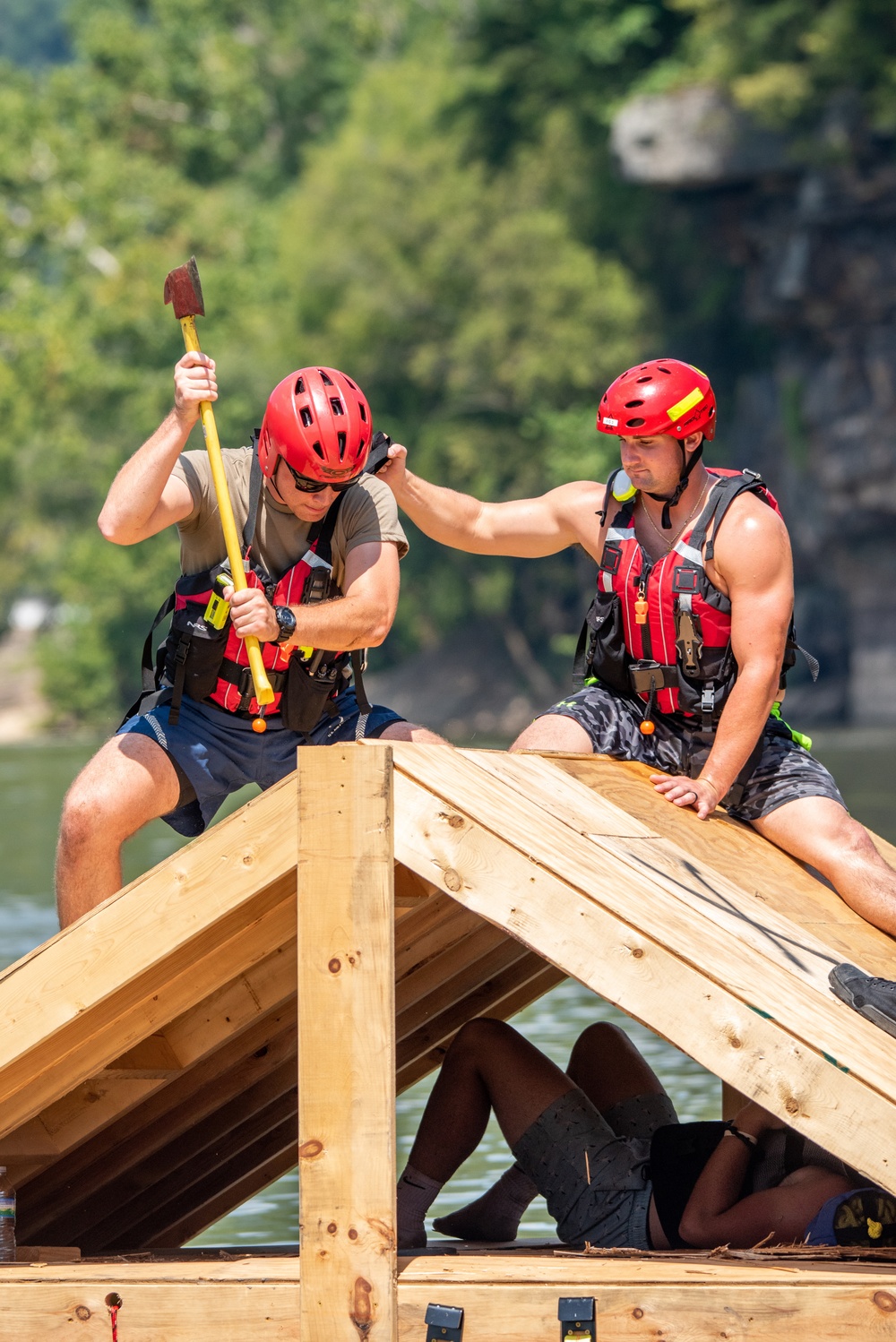Still Water Rescue Training at Vigilant Guard 2021
