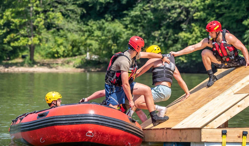 Still Water Rescue Training at Vigilant Guard 2021