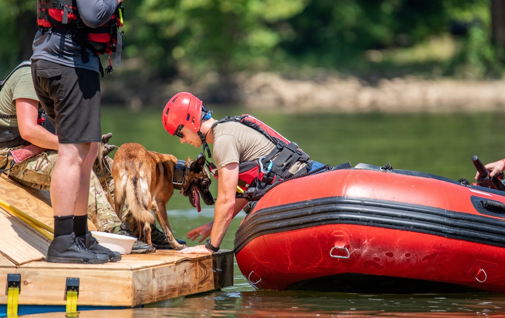 Still Water Rescue Training at Vigilant Guard 2021