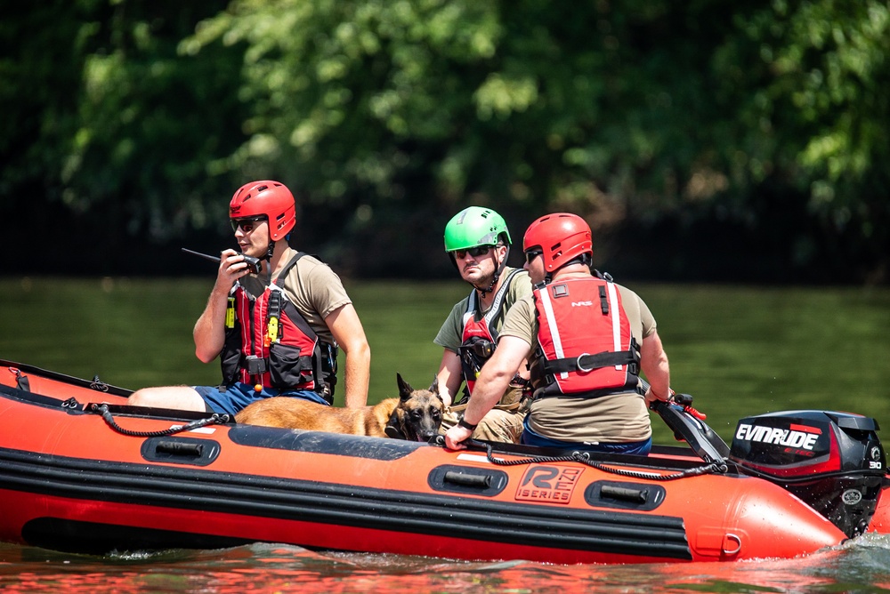 Still Water Rescue Training at Vigilant Guard 2021