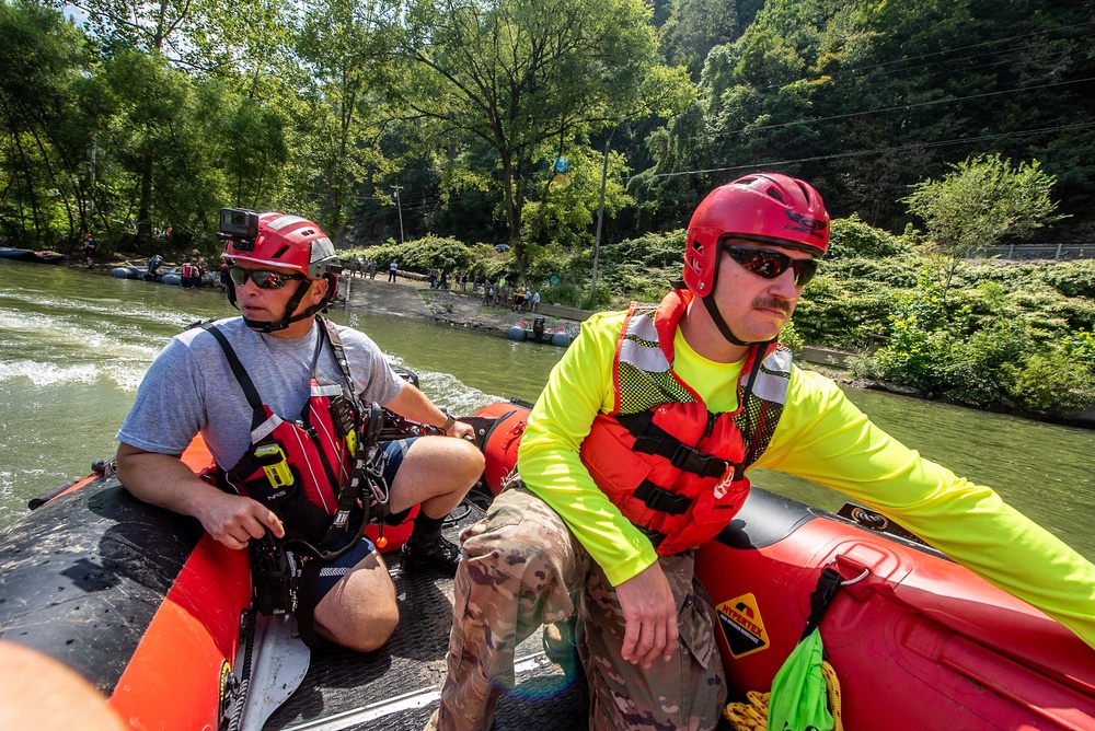 Still Water Rescue Training at Vigilant Guard 2021