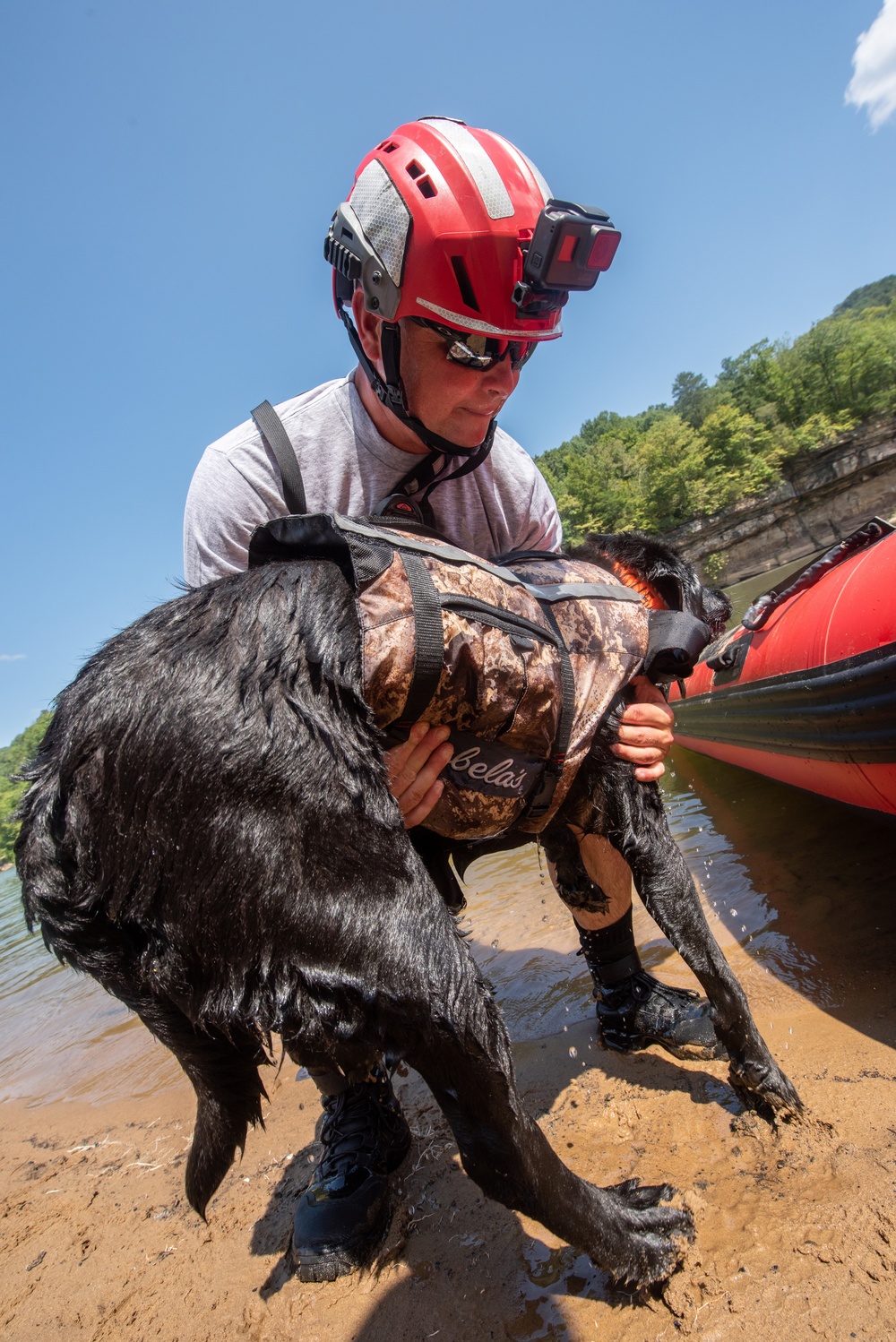 Still Water Rescue Training at Vigilant Guard 2021