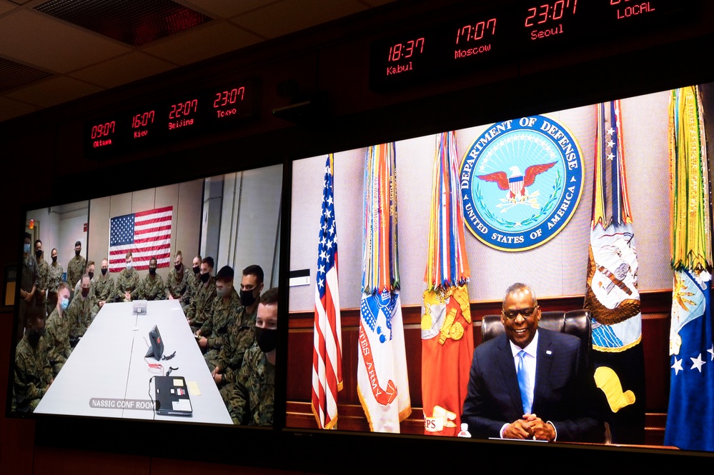 Secretary Austin Talks with Troops for the Holidays