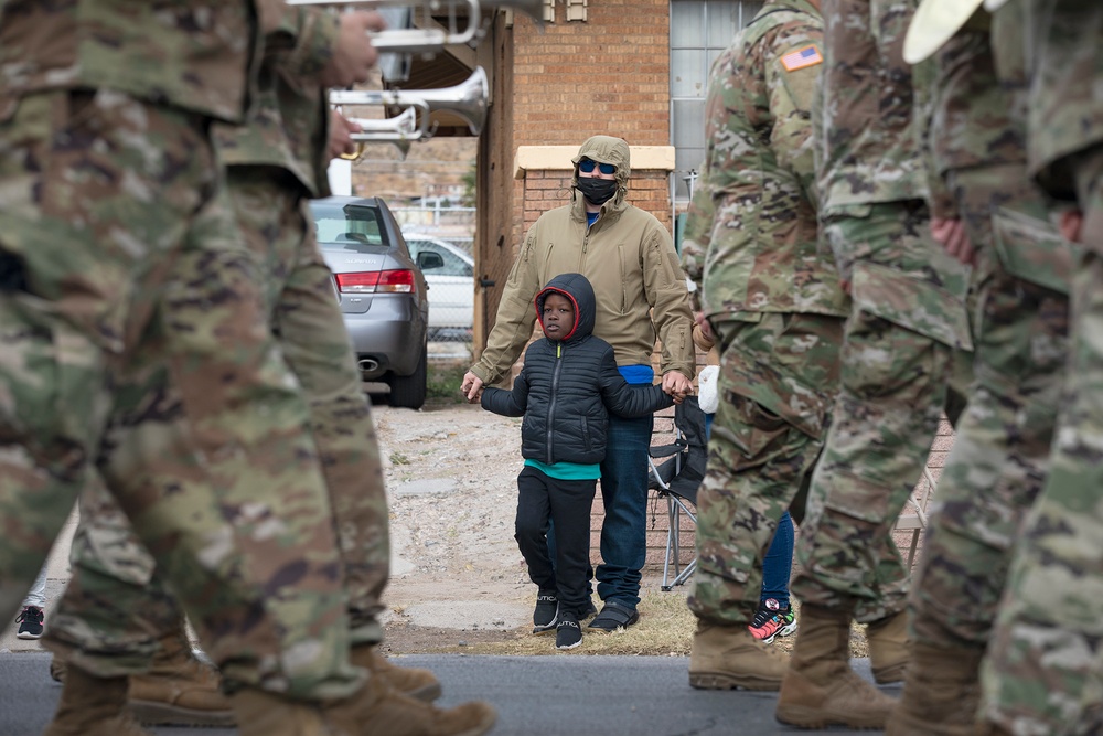 Bliss Soldiers help lead 85th Sun Bowl Parade