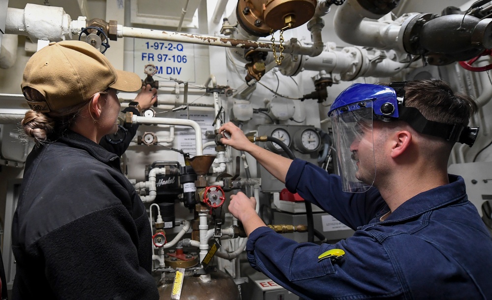 USS Chafee (DDG 90) Sails In The East China Sea