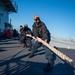 Jason Dunham is operating as part of the Harry S. Truman Carrier Strike Group and is on a scheduled deployment in the U.S. Sixth Fleet area of operations in support of naval operations to maintain maritime security.