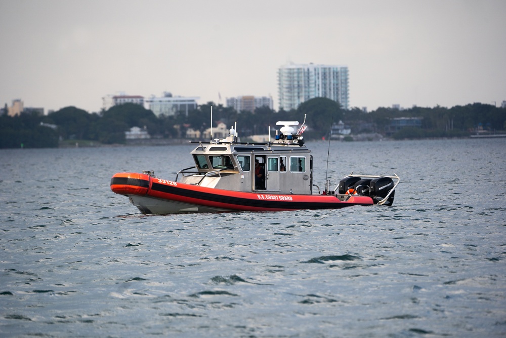 Congressman Salud Carbajal observes Coast Guard training in Miami