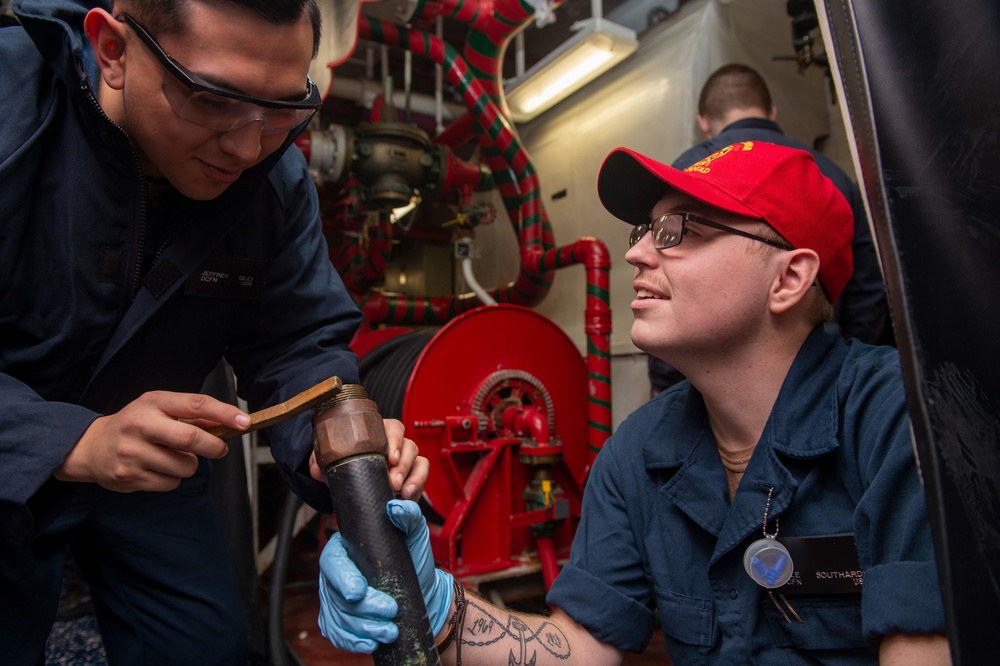 The Harry S. Truman Carrier Strike Group is on a scheduled deployment in the U.S. Sixth Fleet area of operations in support of naval operations to maintain maritime stability and security.