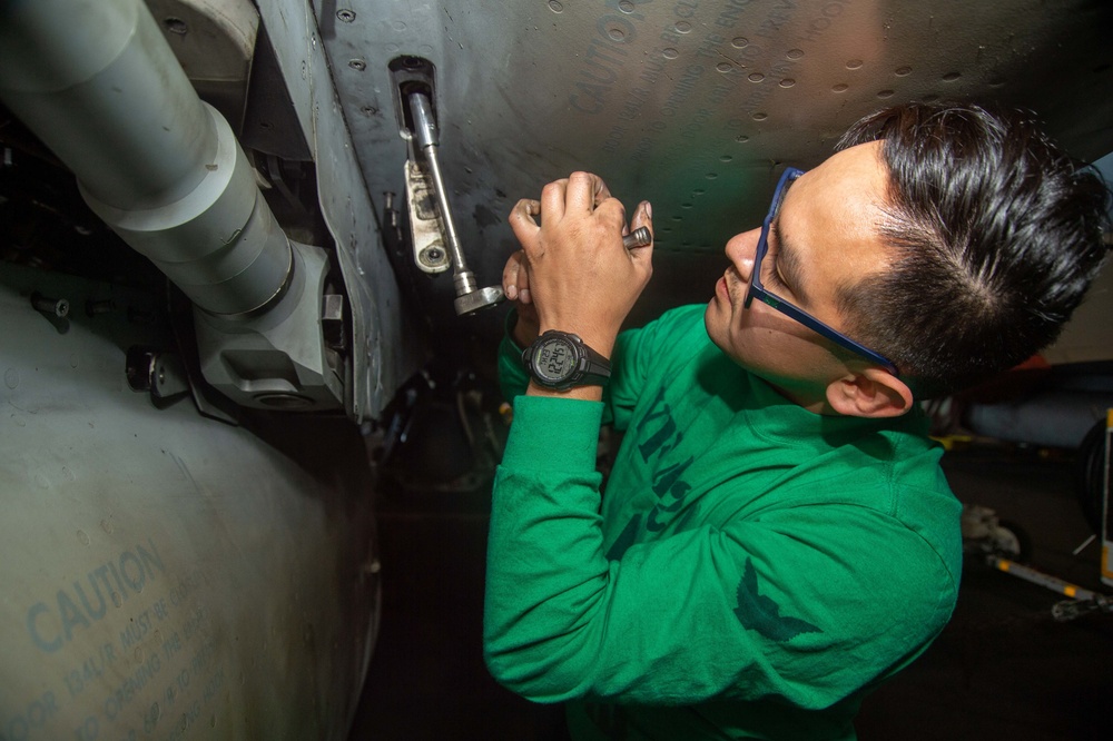 The Harry S. Truman Carrier Strike Group is on a scheduled deployment in the U.S. Sixth Fleet area of operations in support of naval operations to maintain maritime stability and security.