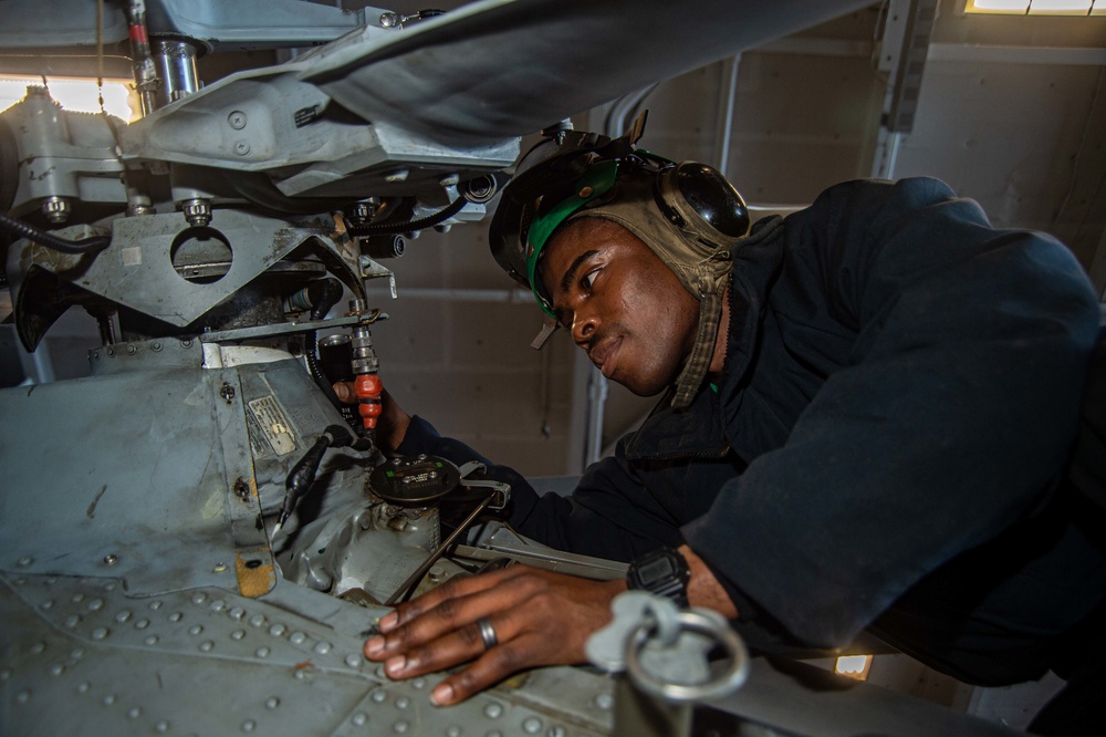 The Harry S. Truman Carrier Strike Group is on a scheduled deployment in the U.S. Sixth Fleet area of operations in support of naval operations to maintain maritime stability and security.