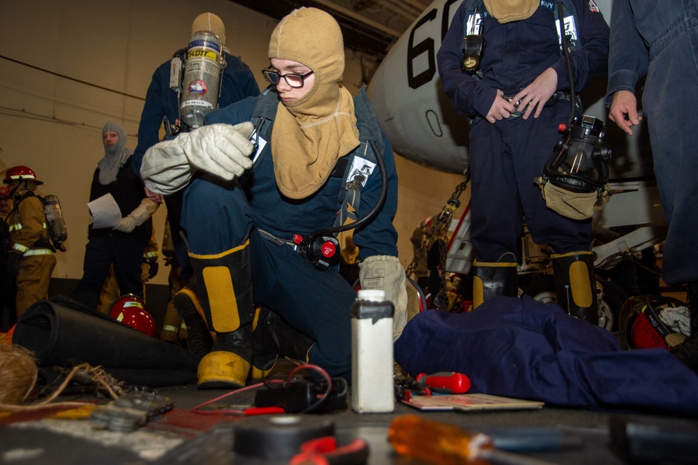 The Harry S. Truman Carrier Strike Group is on a scheduled deployment in the U.S. Sixth Fleet area of operations in support of naval operations to maintain maritime stability and security.