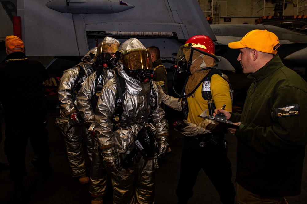 The Harry S. Truman Carrier Strike Group is on a scheduled deployment in the U.S. Sixth Fleet area of operations in support of naval operations to maintain maritime stability and security.